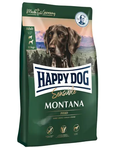 HAPPY DOG Sensible Montana Hrana uscata pentru caini adulti cu sistem digestiv sensibil 10 kg