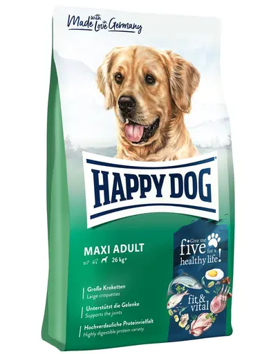 HAPPY DOG Supreme Fit&Vital Maxi Adult hrana uscata caini adulti de talie mare 4 kg