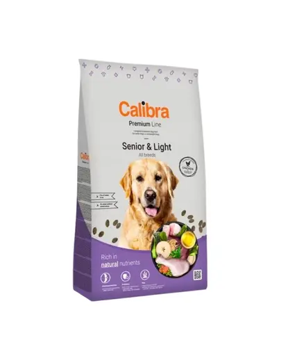 CALIBRA Dog Premium Line Senior&Light hrana uscata pentru caini seniori si/sau caini supraponderali 12 kg
