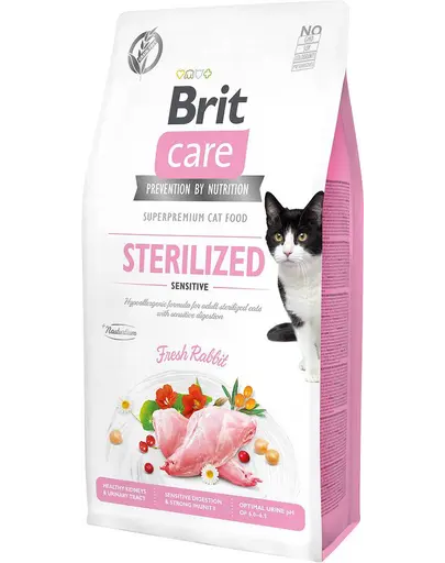 BRIT Care Cat Grain-Free Sterilized Sensitive hrana uscata pisici sterilizate cu tract digestiv sensibil 400 g