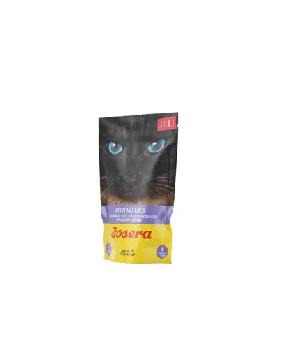 JOSERA Filet hrana umeda pentru pisici adulte, vitel si pui 16 x 70 g