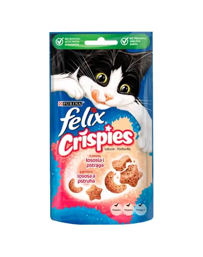 FELIX Crispies cu aroma de somon si pastrav