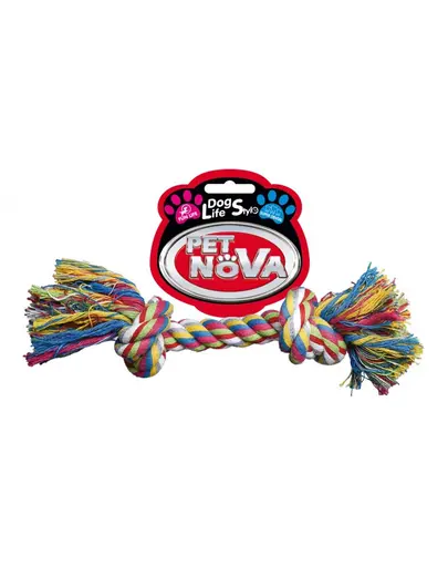 PET NOVA DOG LIFE STYLE Jucarie de sfoara pentru caini, din bumbac 17cm Superdental