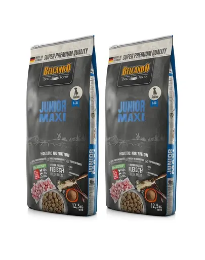 BELCANDO Junior Maxi hrana uscata pentru cainii cu varsta 4 luni+, talie L-XL 25 kg (2 x 12.5 kg)