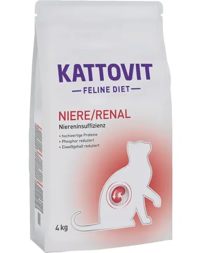 KATTOVIT Feline Diet Niere/Renal hrana uscata dietetica pentru pisici cu afectiuni renale 4 kg
