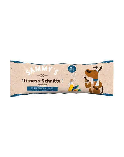 Baton proteic pentru caini BOSCH SAMMY’S Fitness Slice 25 g cu midii verzi si ulei de somon