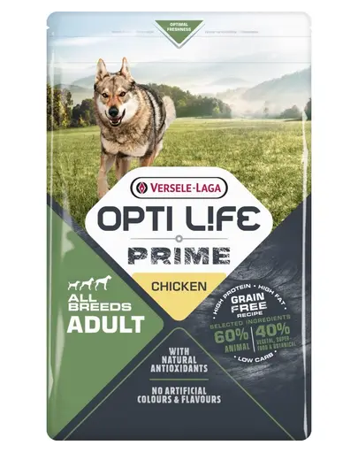 VERSELE-LAGA Opti Life Prime Adult Chicken Hrana uscata pentru caini adulti, cu pui 2,5kg