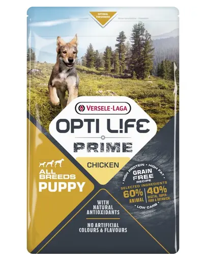 VERSELE-LAGA Opti Life Prime Puppy Chicken Hrana uscata pentru caitei, cu pui 12,5kg