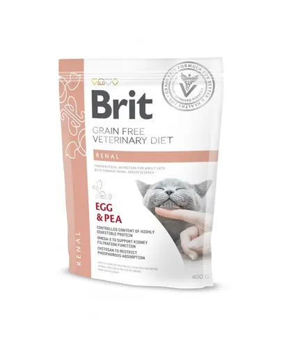 BRIT Veterinary Diets Cat Renal 400 g Hrana uscata pisici care sufera de insuficienta renala