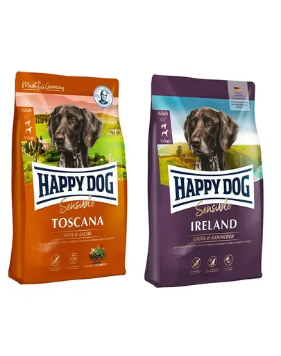 HAPPY DOG Supreme toscana 12.5 kg + HAPPY DOG Supreme Irland 12.5 kg hrana premium caini adulti