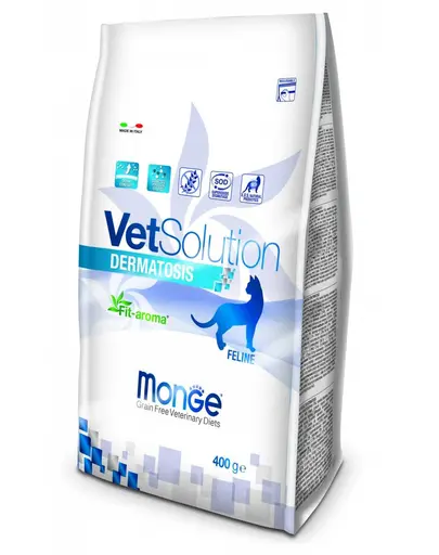 MONGE Vet Solution Cat Dermatosis Hrana uscata pentru pisici adulte cu afectiuni dermatologice 1,5 kg
