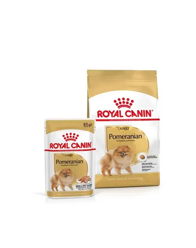 ROYAL CANIN Pomeranian Adult 3 kg + hrana umeda Pomeranian Adult 12x85g