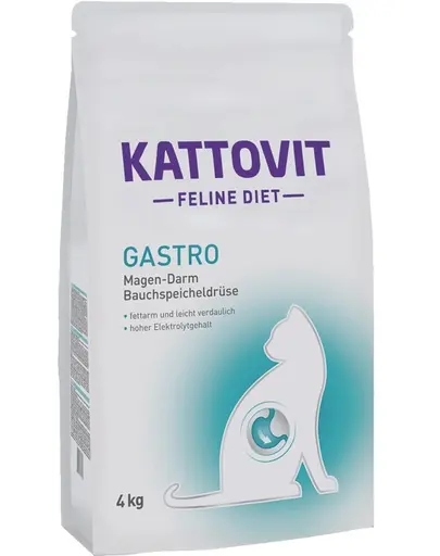 KATTOVIT Feline Diet Gastro hrana uscata dietetica pentru pisici cu afectiuni gastrointestinale 4 kg