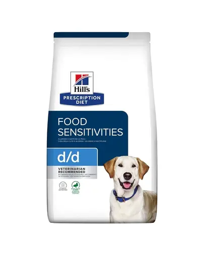 HILL'S Prescription Diet Canine d/d Duck&Rice 1,5 kg hrana uscata pentru caini, pentru ingrijirea pielii