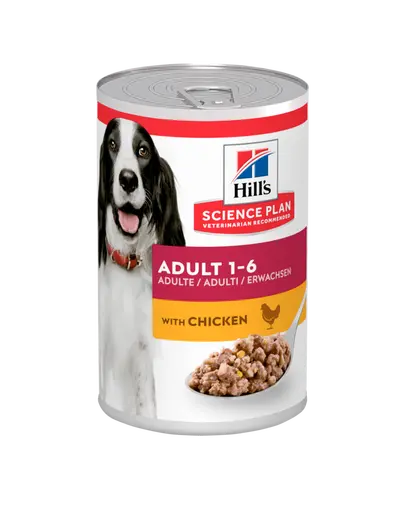 HILL'S Science Plan Canine Adult Chicken 370 g Conserva hrana umeda pentru caini adulti, cu pui