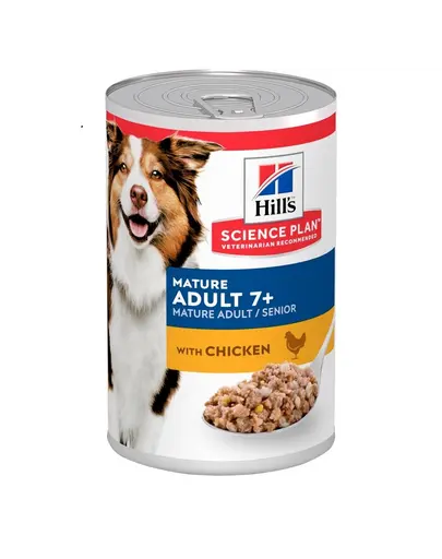 HILL'S Science Plan Canine Mature Adult Chicken 370 g Conserva pentru caini maturi si seniori, cu pui