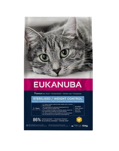 EUKANUBA Cat Veterinary Diets Dryweight Diabetic Control Adult All Breeds 10 kg
