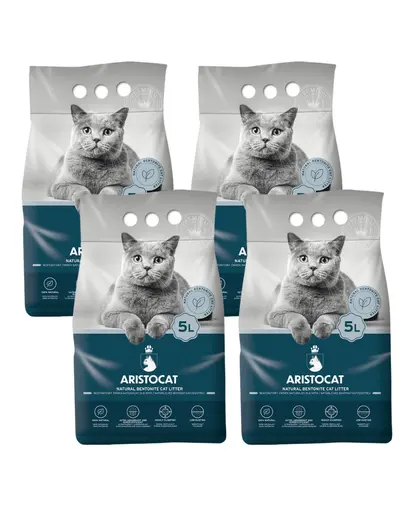 ARISTOCAT Bentonite Plus nisip igienic pisici, din bentonita 20 l (4 x 5 l)