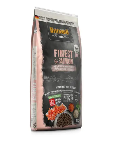 BELCANDO Finest Grain Free hrana uscata cu somon pentru caini, talie XS-M, 12.5 kg