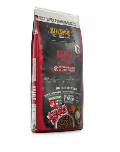BELCANDO Adult Grain Free hrana uscata caini adulti, cu vita si amarant  12,5 kg