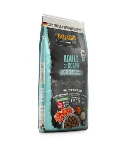 BELCANDO Adult Grain Free hrana uscata pentru cainii sensibili, cu pesti de ocean, talie M-XL, 12,5 kg