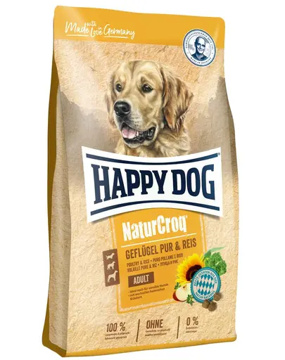 HAPPY DOG NaturCroq pui si orez 4 kg
