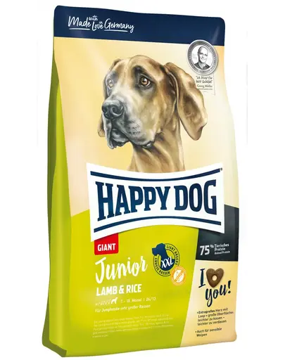HAPPY DOG Junior Giant Lamb & Rice 15 kg hrana caini tineri talie foarte mare