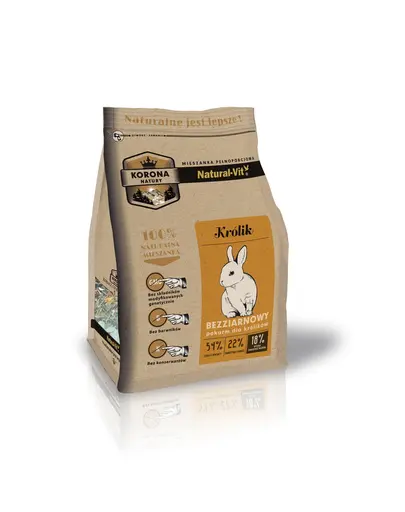 NATURAL-VIT Korona Natury amestec complet pentru iepuri 750 g