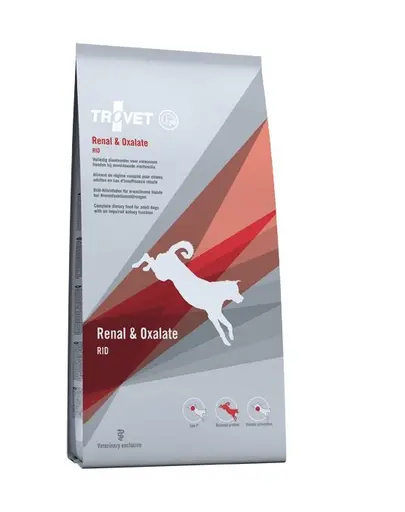 TROVET Renal&Oxalate RID pentru caini 12,5 kg