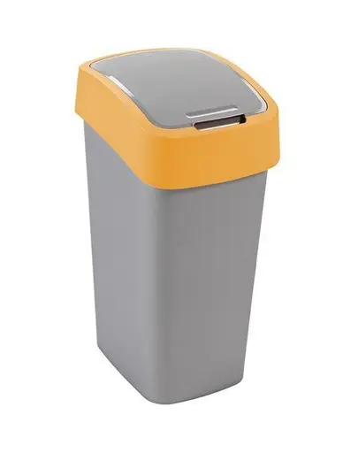 CURVER Cos de gunoi "FLIP BIN" 9 L argintiu / portocaliu