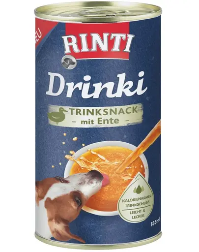 RINTI Drinki hrana lichia pentru caini 24x185ml cu rata