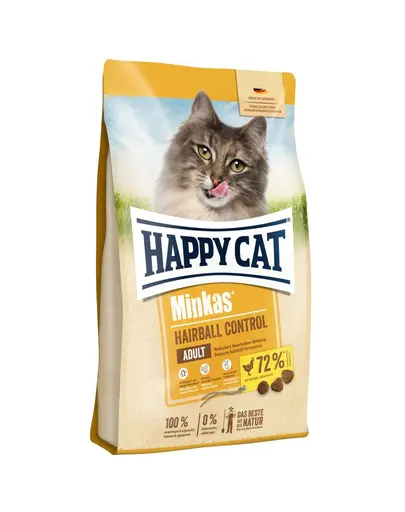 HAPPY CAT Minkas Hrana uscata pentru pisici, pentru controlul ghemelor de par, 4 kg