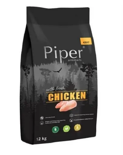 PIPER hrana uscata pentru caini, cu pui 12 kg