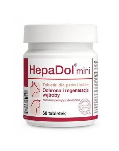 DOLFOS HepaDol Mini 60 tab supliment pentru ficat caini si pisici