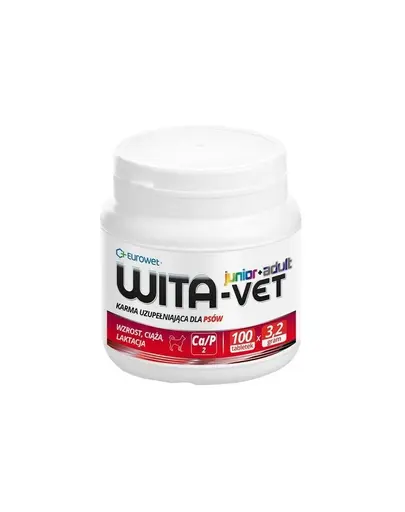 EUROWET Wita-vet Junior+Adult CA/P=2 3,2g vitamine si minerale caini