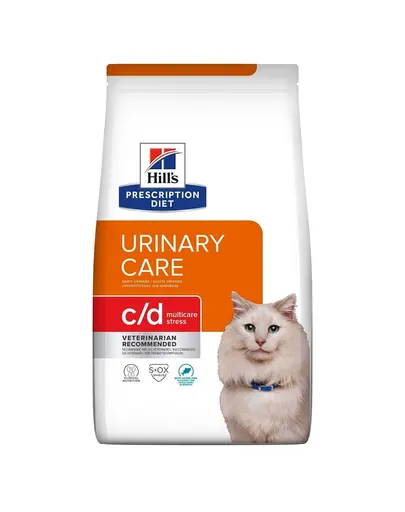 HILL'S Prescription Diet Feline c/d Multicare Stress Ocean Fish 8kg Hrana pisici, pentru sanatatea tractului urinar, cu peste