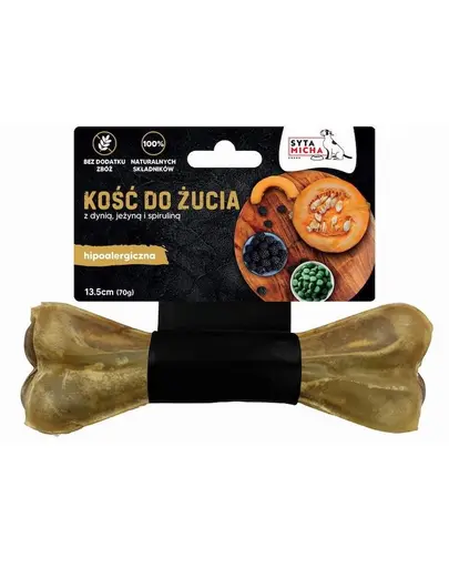SYTA MICHA Os de mestecat hipoalergenic cu carne de cal pentru caini 13,5 cm