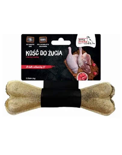 SYTA MICHA Os pentru caini cu rata si zmeura 13,5 cm