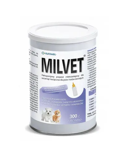 EUROWET Milvet Inlocuitor lapte pentru pui catei si pisoi 300 g