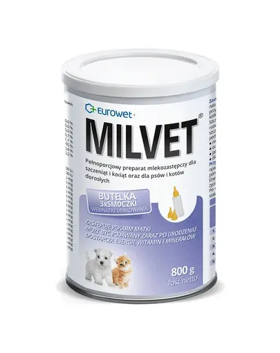 EUROWET Milvet Inlocuitor lapte matern catei si pisoi 800 g