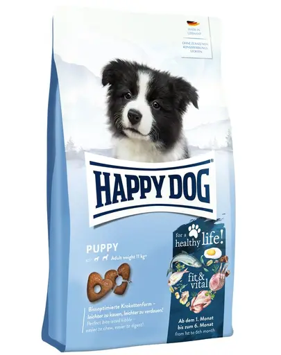 HAPPY DOG Supreme Fit&Vital Puppy Hrana uscata pentru catei, cu pasare 10 kg