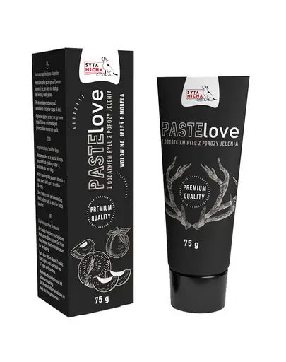 Pasta recompensa caini antrenament vita cerb si caise SYTA MICHA PasteLove 75g