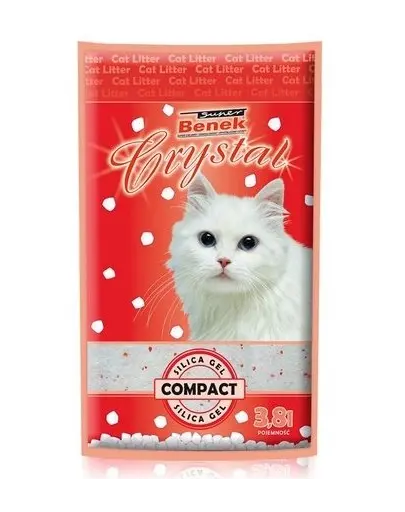 BENEK Super crystal compact Silicat pentru litiera 7.6l