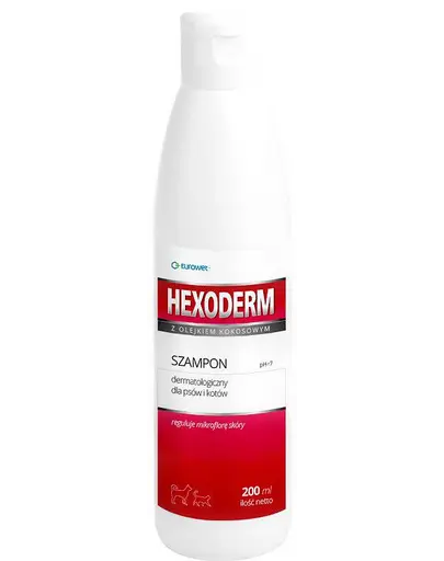 EUROWET Hexoderm sampon dermatologic caini si pisici 200 ml