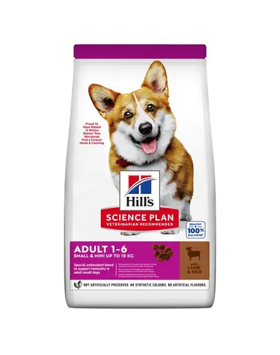 HILL'S Science Plan Canine Adult Small & Mini Hrana uscata caini talie mica, cu orez si miel 6 kg