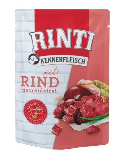 RINTI Kennerfleisch Beef Carne de vita, plic hrana caine 400 g