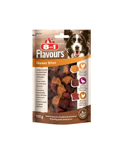 8IN1 Recompense pentru caini Flavours Skewer Bites 100 g