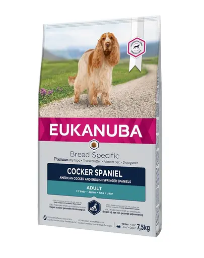 EUKANUBA Adult Breeds Specific Cocker Spaniel Chicken hrana uscata caini adulti 7.5 kg
