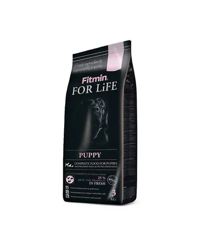 FITMIN Dog For Life Puppy 2,5 kg hrana pentru catei si pentru catele gestante si care alapteaza