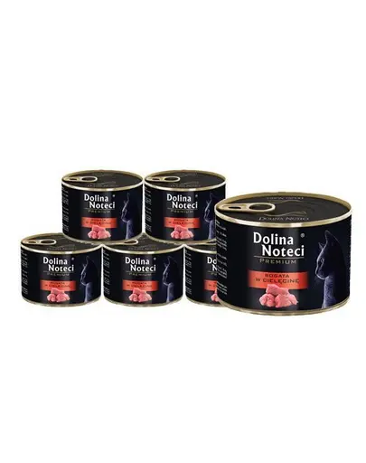 Hrana umeda pisici adulte vitel 12x185 g DOLINA NOTECI Premium
